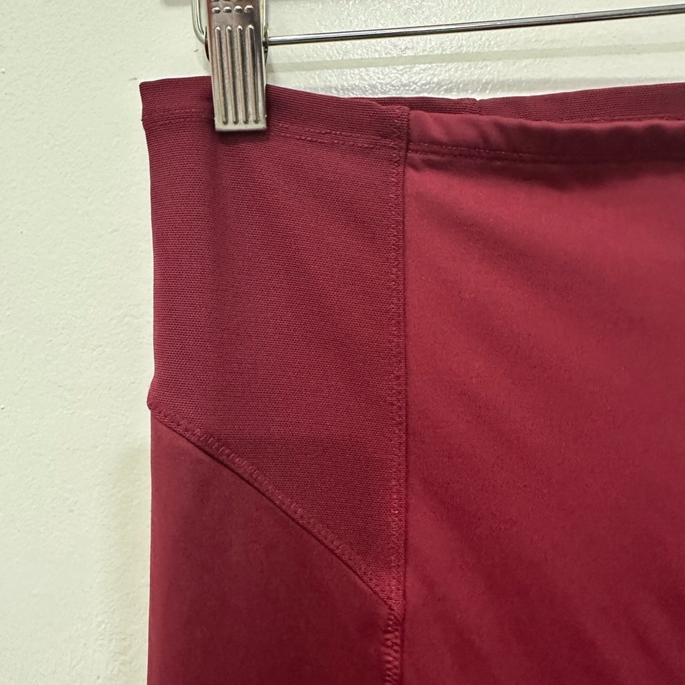 Free People Movement Burgundy High-Waisted Leggin Pants Sz L - Picture 2 of 4